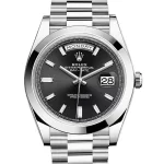 Rolex Day-Date 40 Presidential Black dial, Smooth Bezel, President bracelet, Watch 228206-0013 - 图片 2