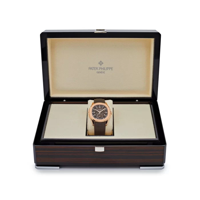 Patek Philippe Aquanaut 5164R-001 Travel Time Brown Dial Rose Gold (2024) - 图片 5