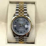 Rolex Datejust 126233 'Wimbledon' Stainless Steel Yellow Gold Slate Dial Jubilee - 图片 4