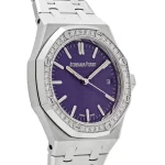 Audemars Piguet Royal Oak 15551BC.ZZ.1356BC.02 White Gold Purple Dial Diamond Bezel Special Edition (2023) - 图片 3