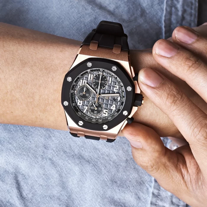 Audemars Piguet Royal Oak Offshore 26238OK.OO.A002CA.01 Chronograph Rose Gold Black Dial - 图片 6