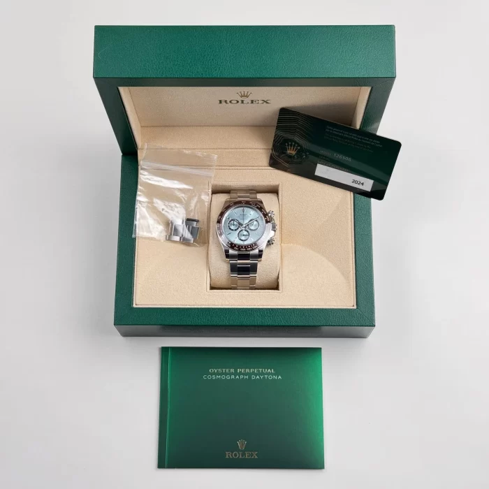 Rolex Daytona 126506 Platinum Ice Blue Baguette Dial (2024) - 图片 8