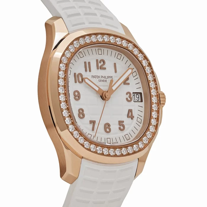 Patek Philippe Aquanaut Luce 5268/200R-001 Rose Gold Diamond Bezel White Dial - 图片 6