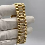Rolex Day-Date 128238 Yellow Gold Champagne Diamond Dial - 图片 7