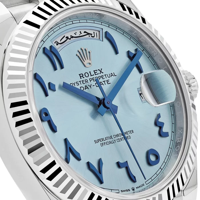 Rolex Day-Date 228236 Platinum Ice Blue Arabic Dial - 图片 3