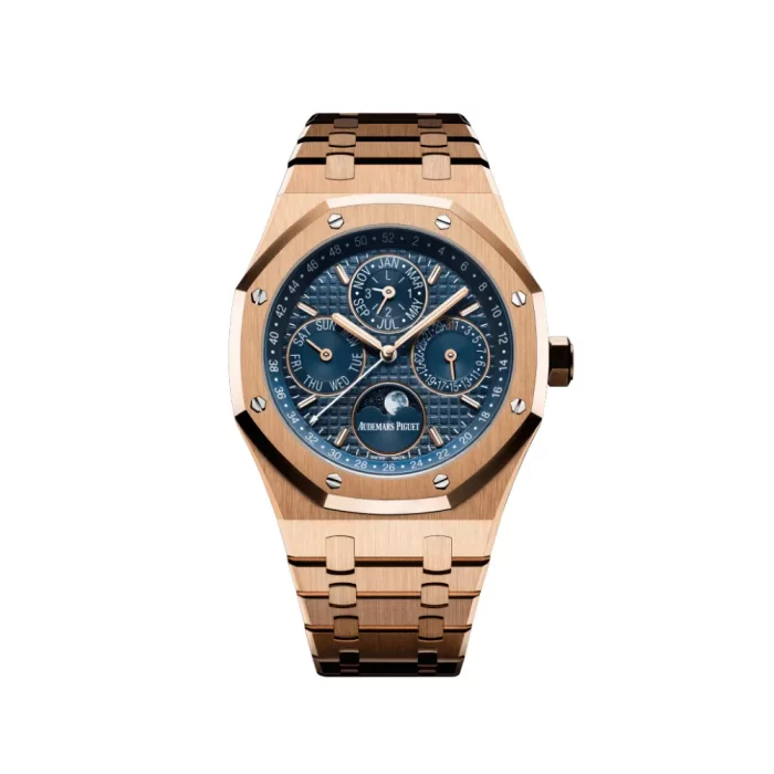 Audemars Piguet Royal Oak Perpetual Calendar 26574OR.OO.1220OR.02 Rose Gold Blue Dial - 图片 1