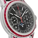 Patek Philippe Grand Complications 5271/12P-001 Perpetual Calendar Platinum Black Dial Ruby Bezel - 图片 6