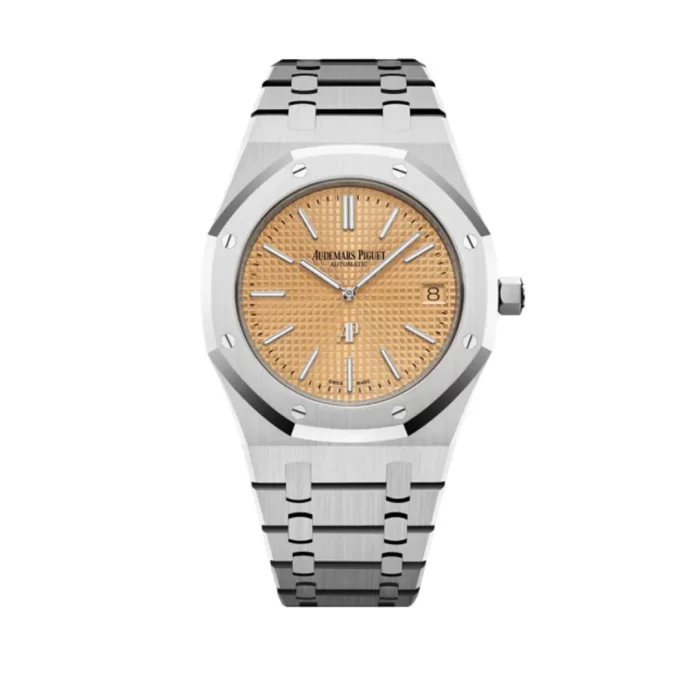 Audemars Piguet Royal Oak 15202BC.OO.1240BC.01 'Jumbo' Extra-Thin White Gold Salmon Dial - 图片 1
