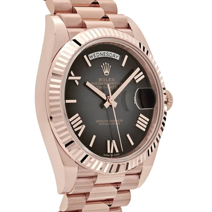 Rolex Day-Date 228235 Rose Gold Slate Ombre Dial - Image 8
