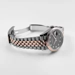 Rolex Datejust 126231 Rose Gold Stainless Steel Black Diamond Dial - 图片 8