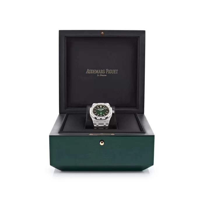 Audemars Piguet Royal Oak 16202PT.OO.1240PT.01 'Jumbo' Extra-Thin '50th Anniversary' Green Dial - 图片 4